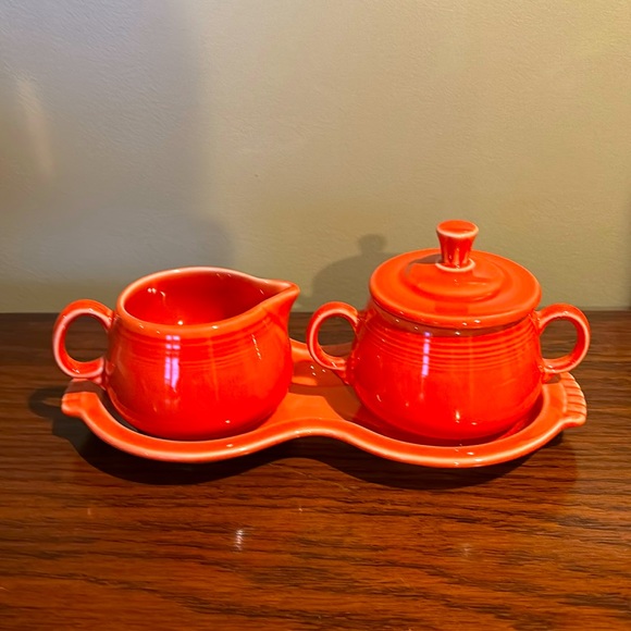 Fiesta Dining Fiesta Creamer And Sugar Set With Tray Poshmark